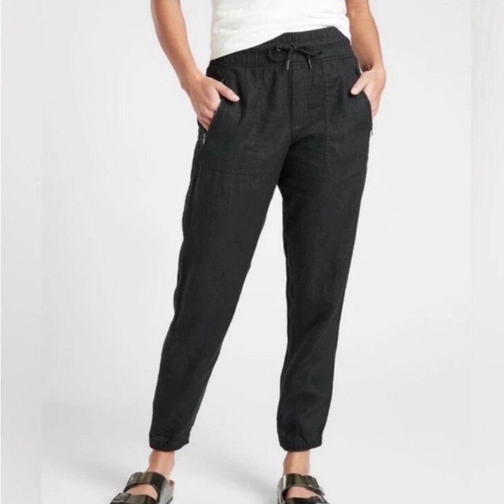 Athleta Cabo linen joggers